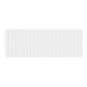 Pemberly Row Modern 58x21&quot Diatomite Stone Extra Large Bath Mat in White