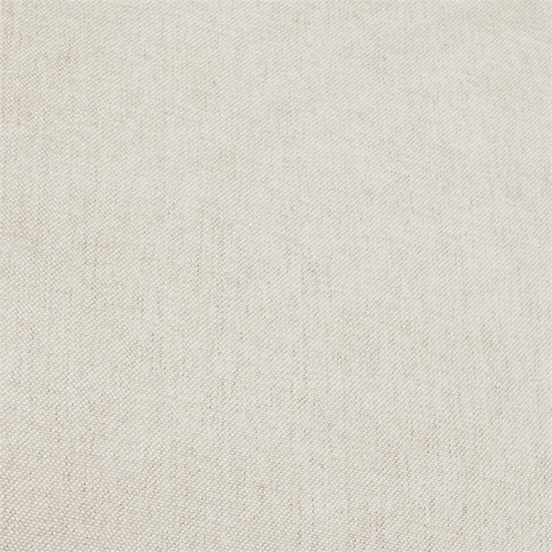 Pemberly Row Modern Sea Oat Beige Fabric Upholstered Ottoman