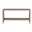 Pemberly Row Modern Solid White Oak Wood Console Table - Brown