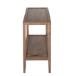 Pemberly Row Modern Solid White Oak Wood Console Table - Brown