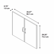 Pemberly Row Half Height Door Kit (2 doors) in Hansen Cherry - Engineered Wood