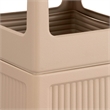 Pemberly Row Modern / Contemporary Recessed Panel in Tan Finish
