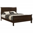 Pemberly Row Modern Wood Eastern King Sleigh Bed in Cappuccino