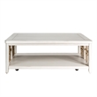 Pemberly Row Modern / Contemporary Wood Cocktail Table - White