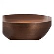 Pemberly Row Modern / Contemporary Coffee Table in Copper Finish