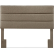 Pemberly Row Contemporary Queen Upholstered Headboard in Brown