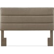 Pemberly Row Contemporary Queen Upholstered Headboard in Brown
