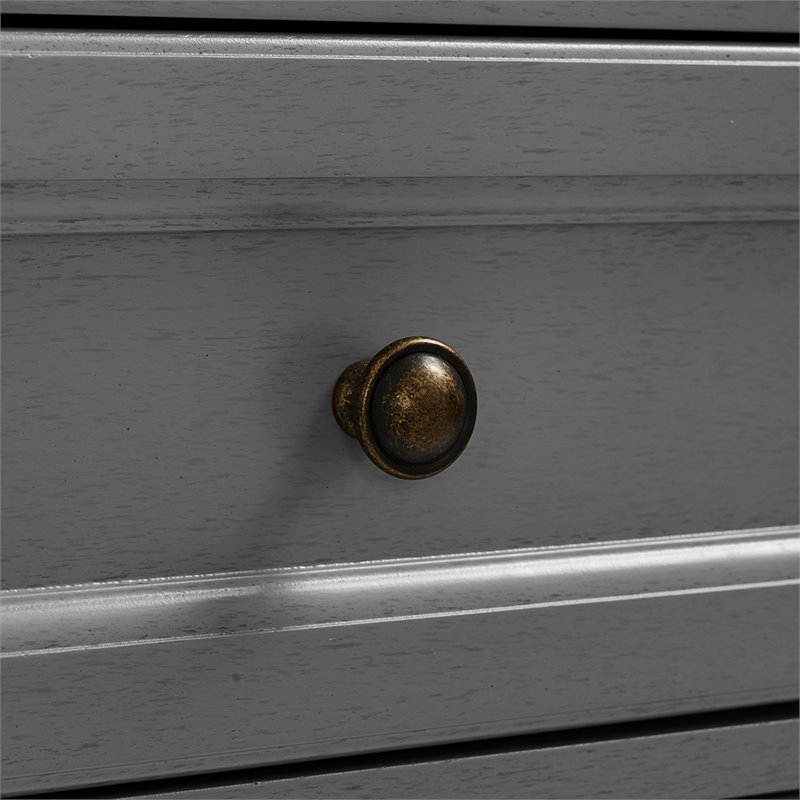 Pemberly Row Modern Wood Classic Linen Cabinet in Vintage Gray