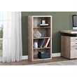 Pemberly Row Bookshelf Bookcase Etagere 5 Tier Office/Bedroom in Laminate Beige