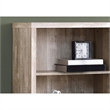 Pemberly Row Bookshelf Bookcase Etagere 5 Tier Office/Bedroom in Laminate Beige