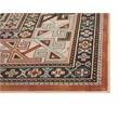 Pemberly Row Traditional Boho Viscose 5x8 Area Rug in Copper