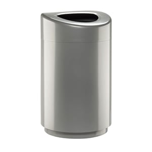 Pemberly Row Open Top Trash Receptacle with Liner 9920BL Black