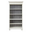 Pemberly Row Open Wood Bookcase Storage Cabinet Office Shelves White