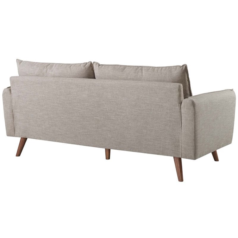 Pemberly Row 2-Piece Fabric Upholstered Sofa and Loveseat Set in Beige