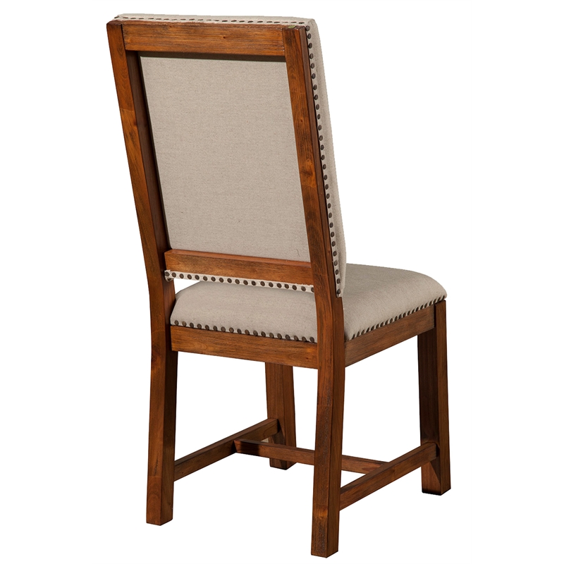 Pemberly Row Upholstered Side Chairs in Salvaged Natural (Brown)