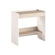 Pemberly Row Modern Engineered Wood Italian Extendable Office Desk in Light Oak