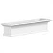 Pemberly Row 4ft Weatherproof Traditional Vinyl Window Box in White