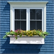 Pemberly Row 4ft Weatherproof Traditional Vinyl Window Box in White