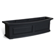 Pemberly Row 3ft Weatherproof Traditional Plastic Window Box in Black