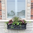 Pemberly Row 3ft Weatherproof Traditional Plastic Window Box in Black