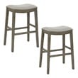 Pemberly Row Saddle Stool 30