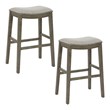 Pemberly Row Saddle Stool 30