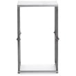 Pemberly Row Modern / Contemporary Solid Marble Side Table White