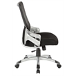 Pemberly Row Mesh Back Manager's Chair with Black Mesh Fabric Seat