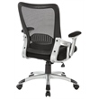 Pemberly Row Mesh Back Manager's Chair with Black Mesh Fabric Seat