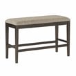 Pemberly Row Contemporary Counter Height Wood Bench in Brown