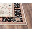 Pemberly Row Modern / Contemporary Black 5'X7'6