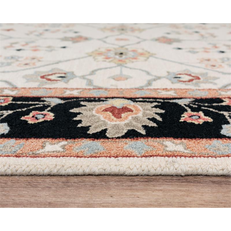 Pemberly Row Modern / Contemporary Black 5'X7'6