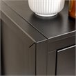 Pemberly Row 1-Drawer Classic Solid Wood Bedroom Nightstand in Black