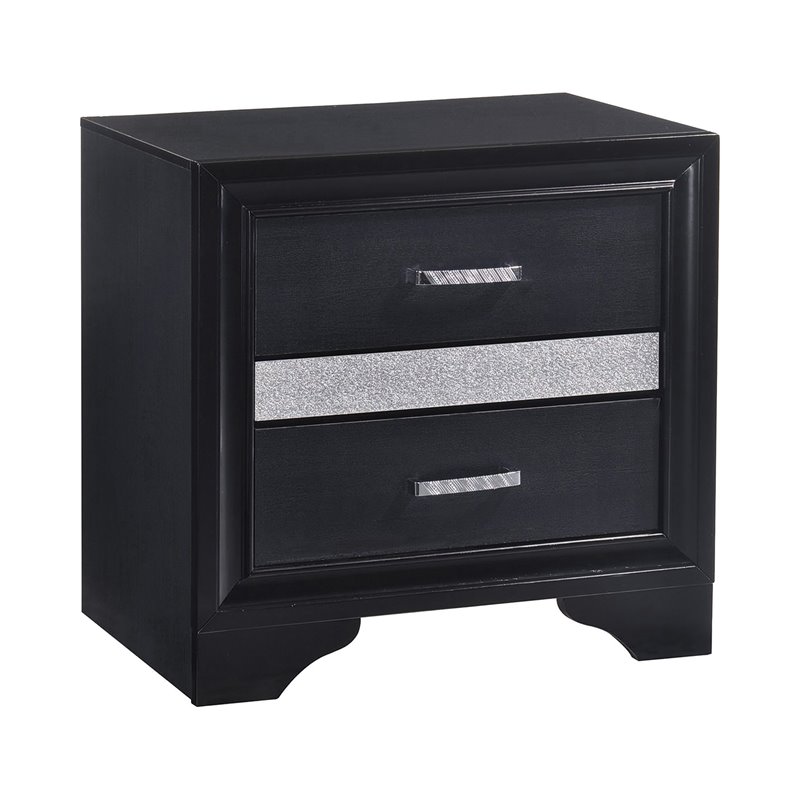 Pemberly Row 5-piece Eastern King Platform Storage Wood Bedroom Set Black