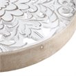 Pemberly Row 3-Piece Modern FirWood Medallion Trio Wall Decor Set in White
