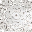 Pemberly Row 3-Piece Modern FirWood Medallion Trio Wall Decor Set in White
