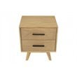 Pemberly Row Contemporary Acacia Veneer Wood Nightstand in Natural Walnut