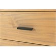 Pemberly Row Wood Bedroom Dresser in Light Walnut/Matte Black