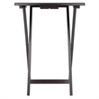 Pemberly Row 5-Piece Transitional Solid Wood Snack Table Set Coffee Finish