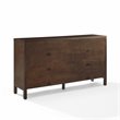 Pemberly Row 4-Door Contemporary Wood Sideboard in Dark Brown
