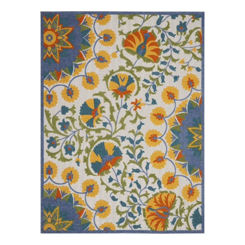 Pemberly Row 12' x 15' Multicolor Outdoor Indoor/Outdoor Rug Polypropylene