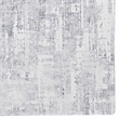 Pemberly Row Printed Faux Rabbit Domo Polyester 8'x10' Area Rug in Ivory