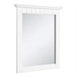 Pemberly Row Cottage Wall Mounted Wood Framed Vanity Mirror in White 21-Inch