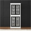 Pemberly Row 4-Door Modern Wood Tall Storage Pantry in White