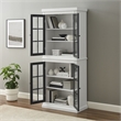 Pemberly Row 4-Door Modern Wood Tall Storage Pantry in White