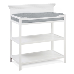 Pemberly Row Universal Traditional Wood Changing Table in White