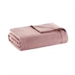 Pemberly Row Modern Egyptian Cotton Blanket in Rose Full/Queen