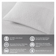 Pemberly Row Modern Flannel Sheet Set in Tan/Blue Snowflakes King
