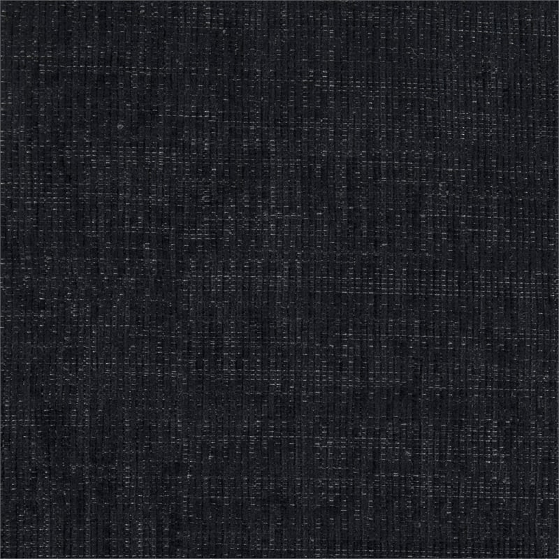 Pemberly Row Chenille Upholstered Swivel Reclining Chair in Ebony