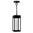 Pemberly Row LED Integrated Black Metal Outdoor Ceiling Light